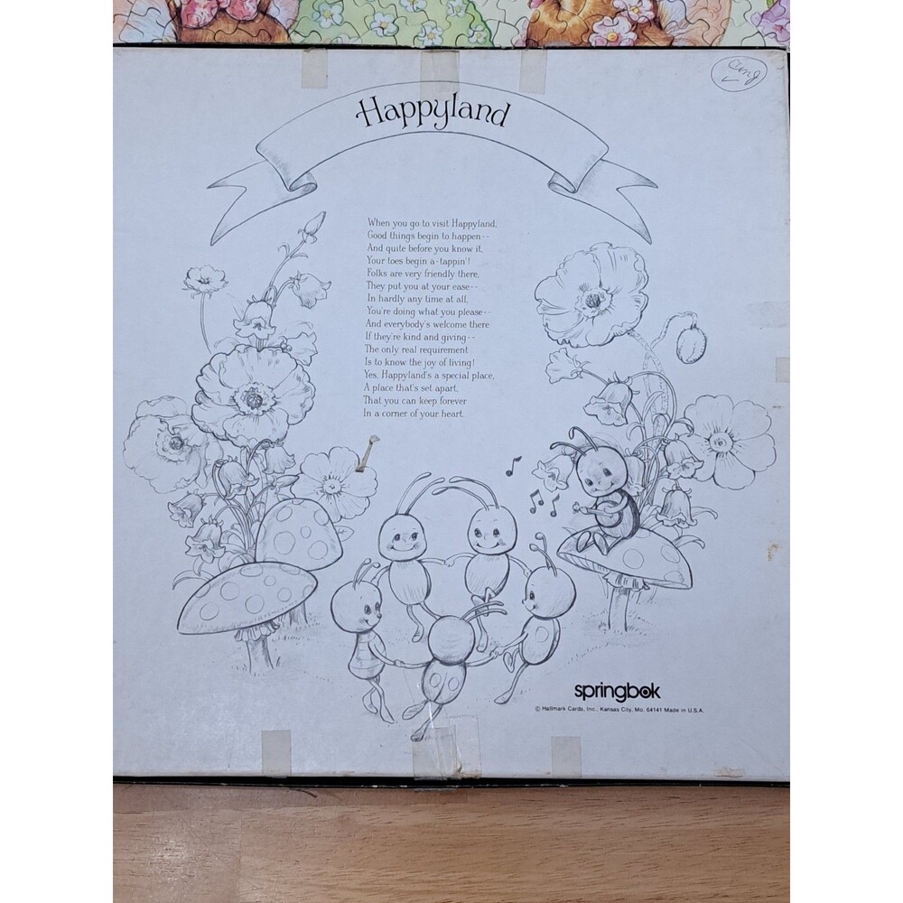 Hallmark Springbok Circular Jigsaw Puzzle Happyland Cute Mice VTG 1983 COMPLETE - Picture 6 of 7